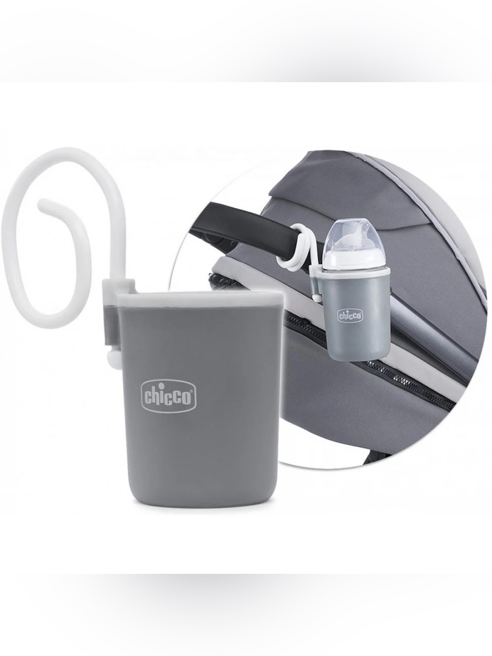 chicco Gray Stroller cup Holder